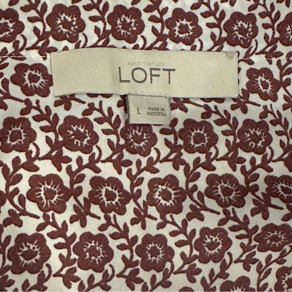 Ann Taylor Loft Patterned Shell - Picture 10 of 11